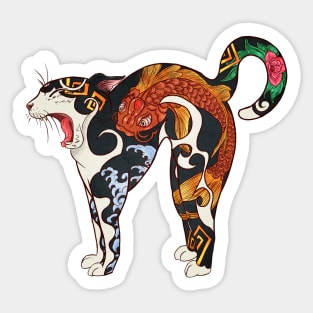 Monmon japan cat Sticker